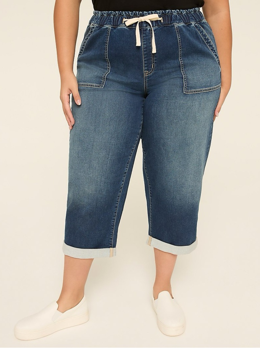Lane Bryant Cloud Knit Pull-On High-Rise Capris NWT